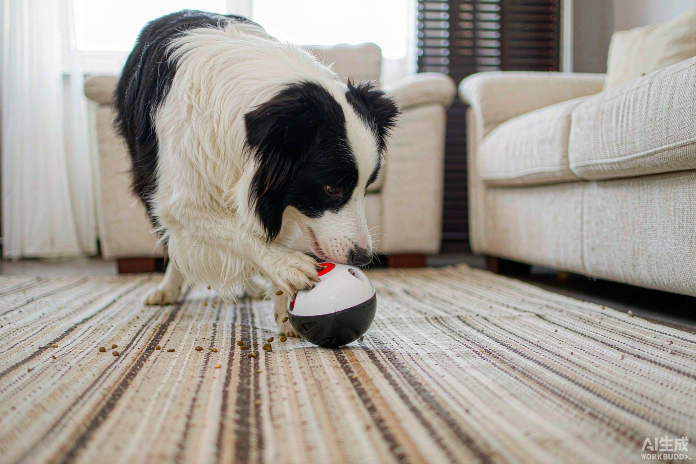 Three dog bowls side by side on a wooden floor — stainless steel, cream ceramic, and plastic — with a dog's paw nearby